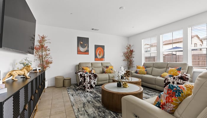 Comfortable residential living space at Brighter Day Detox in Elk Grove, CA